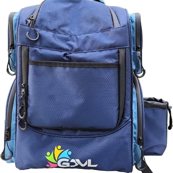 Disc Golf Backpack, blue, grey
